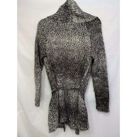 Cynthia Rowley longsleeve black white cardigan MED - Picture 6 of 8